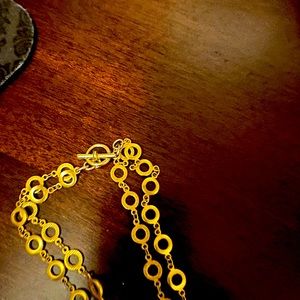 Gold plated necklace